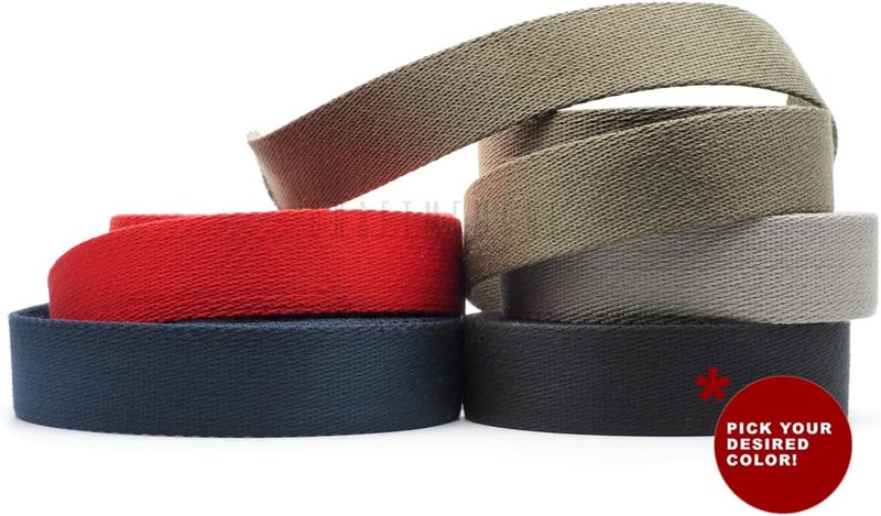 CRAFTMEMORE Heavy Cotton Webbing - Straps for Arts and Crafts, Luxury Bag Strap High Density Webbing (1 1/4 Inch x 50 Yards, Gray) - Image 4